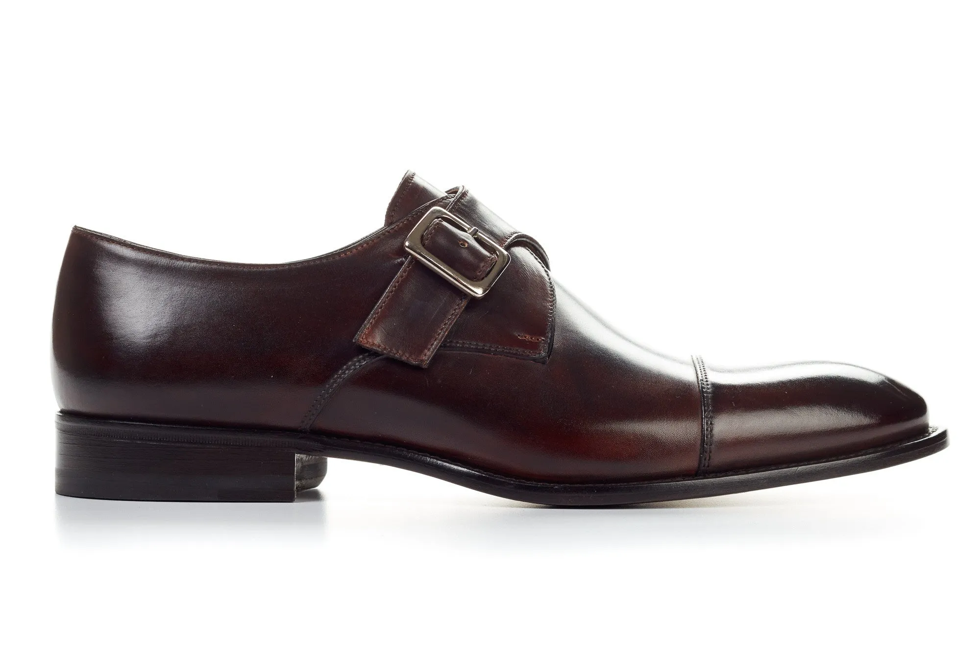 The Olivier Single Monk Strap - Chocolate