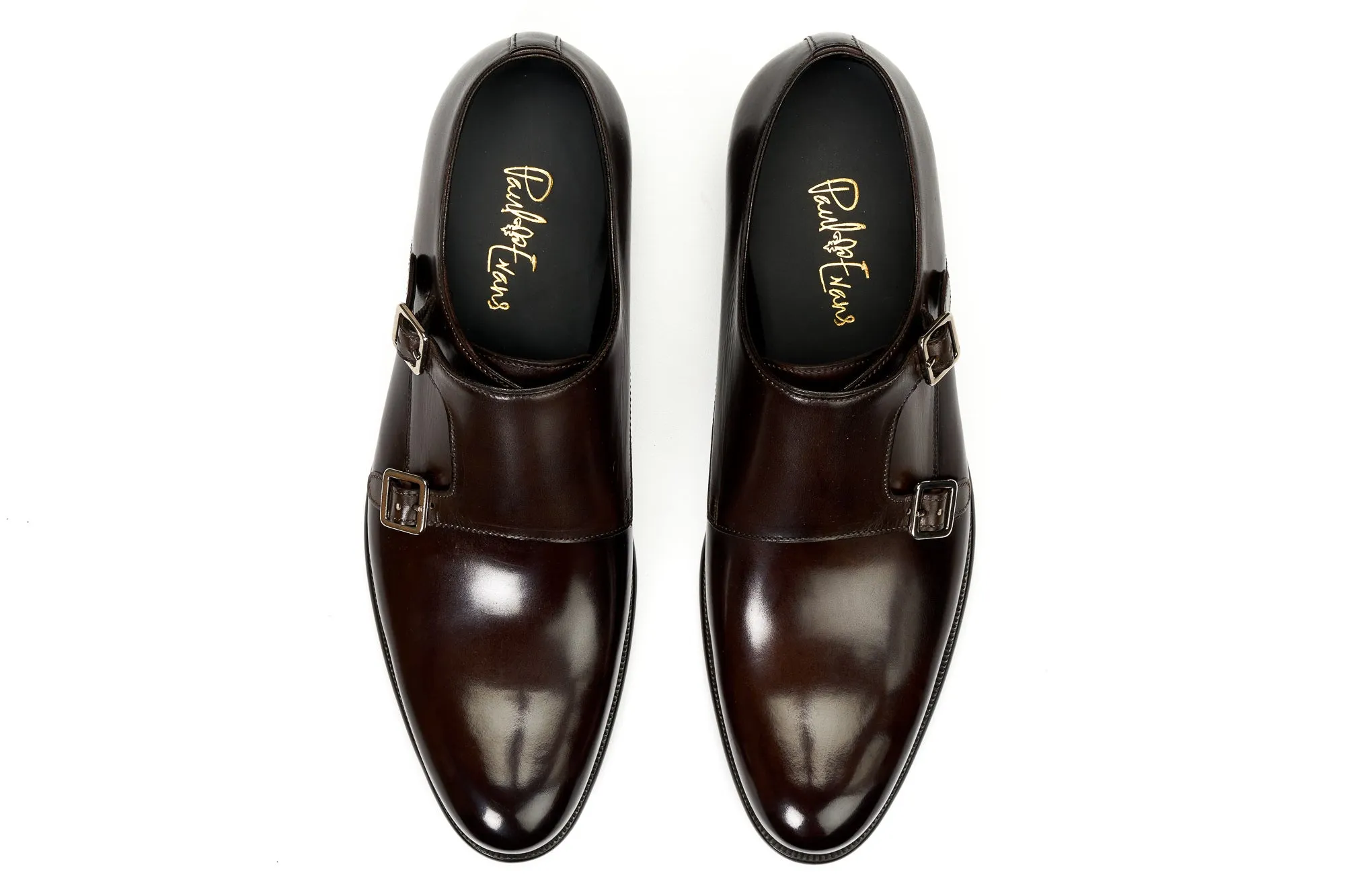 The Poitier Double Monk Strap - Chocolate