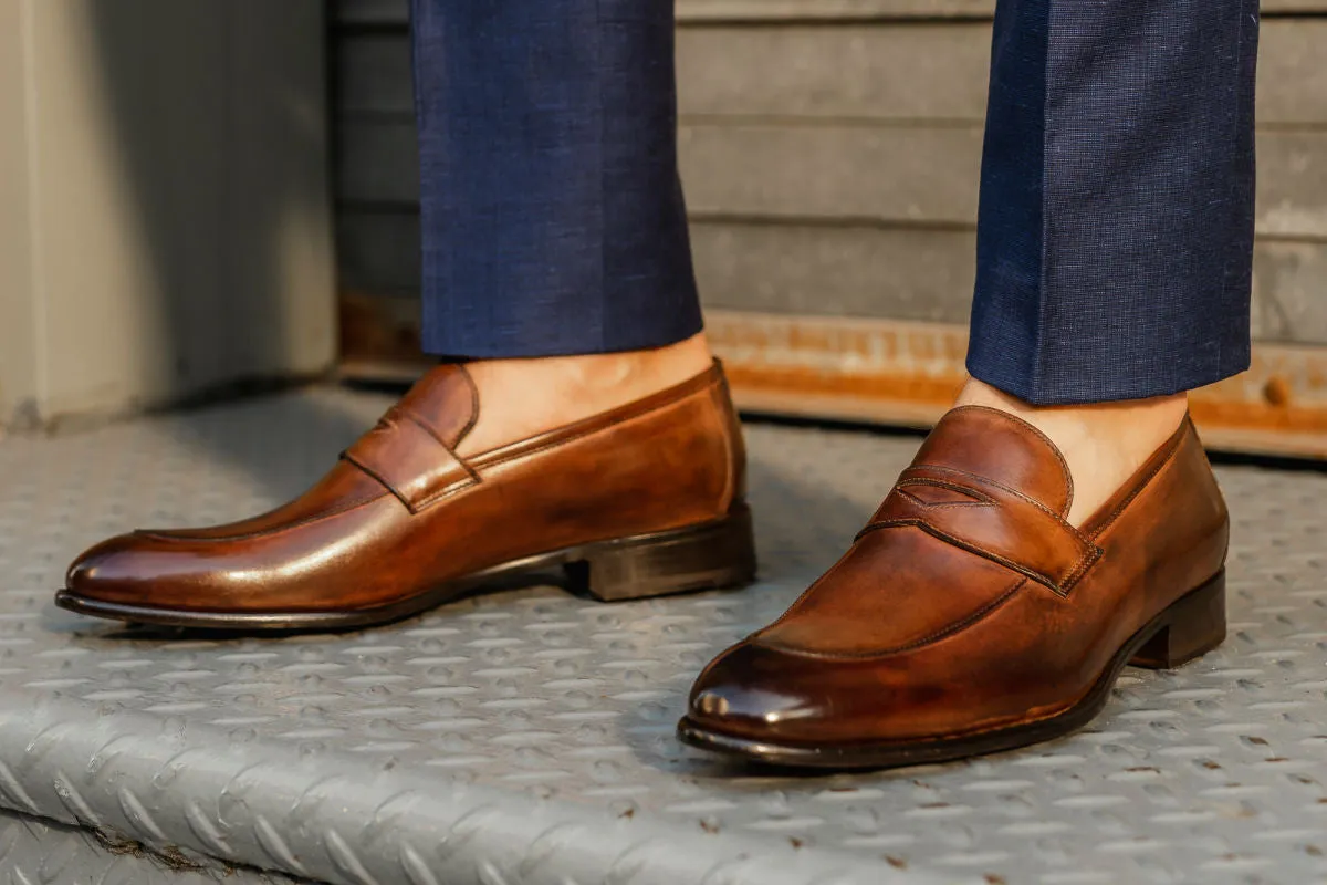 The Stewart Penny Loafer - Brown