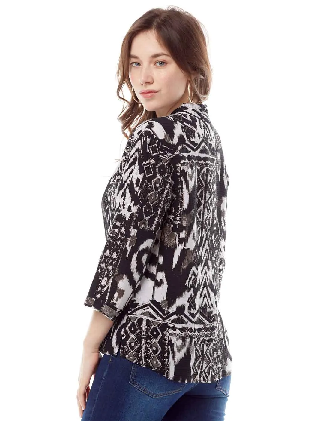 Tianello "BAVL" Print Dynasty Blouse