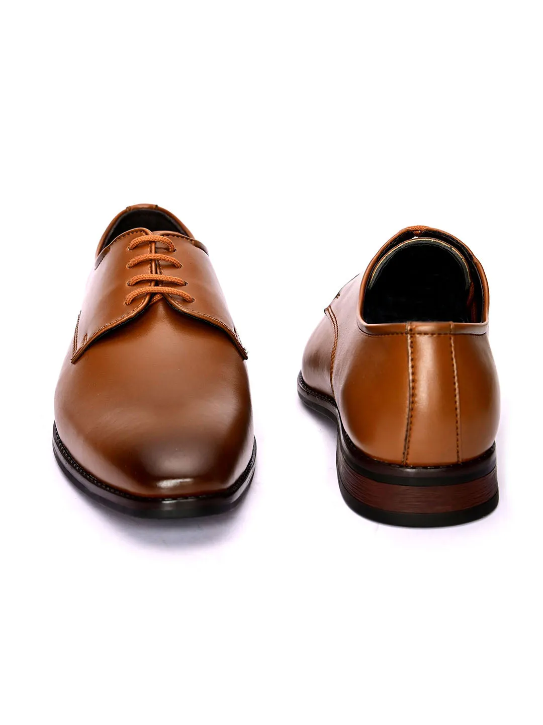 Topline Tan Derby Shoes