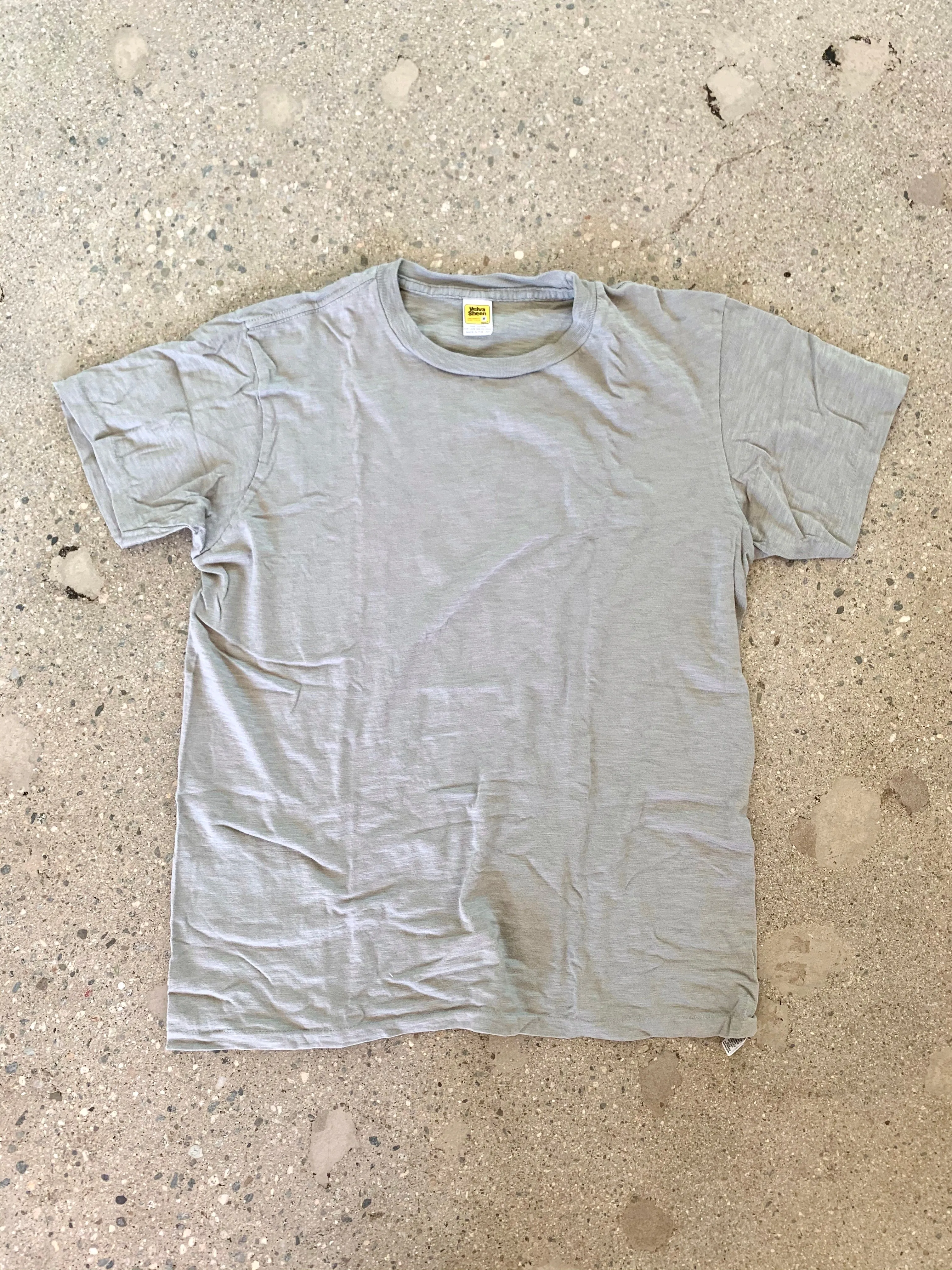 Velva Sheen Grey Rolled T-Shirt