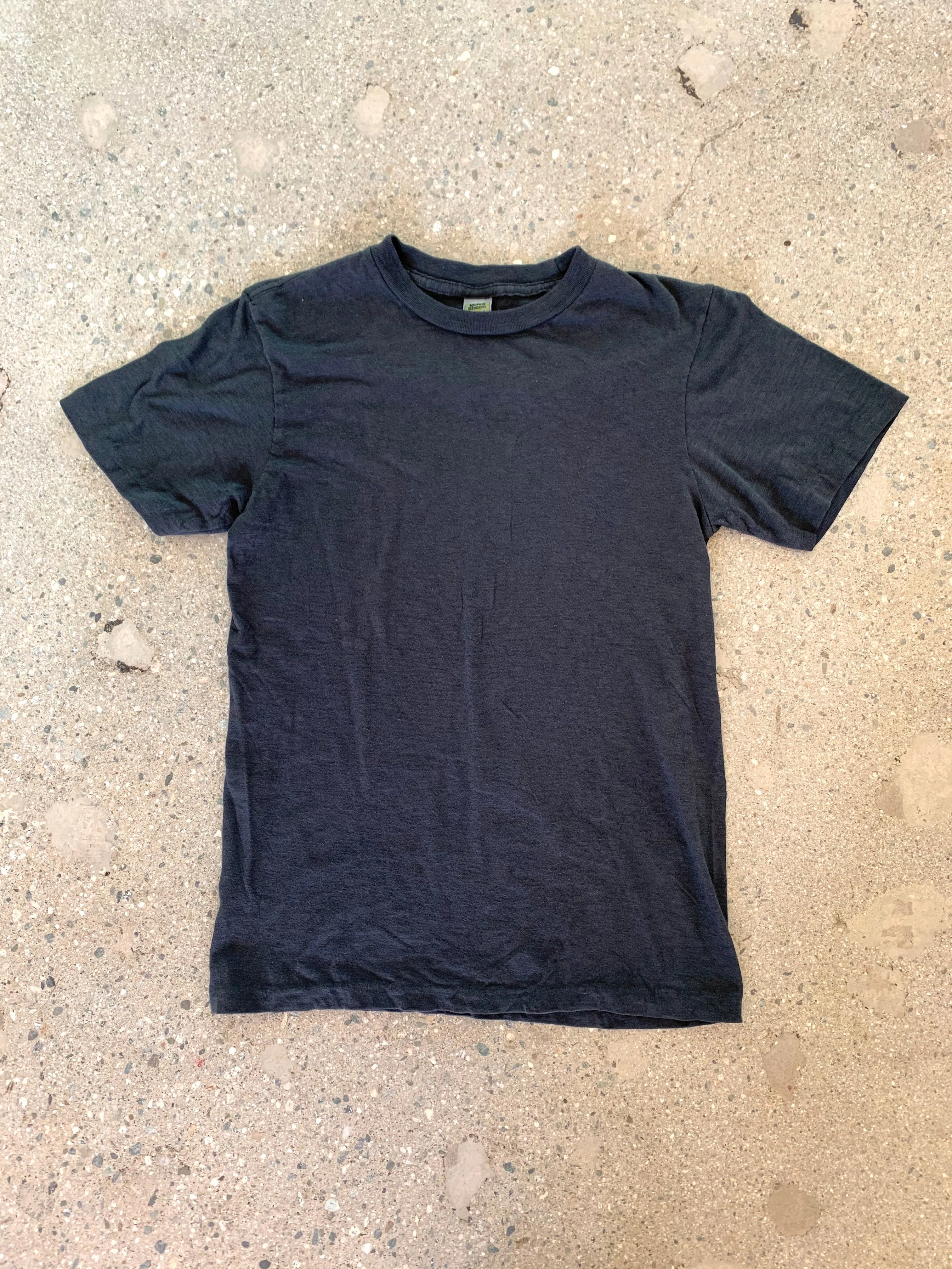 Velva Sheen Original Black Rolled T Shirt