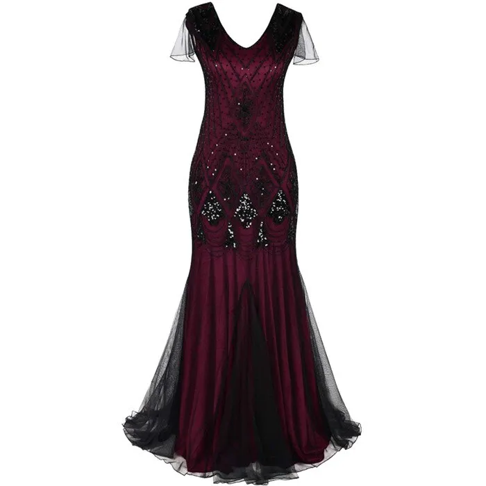 Women Glitter Gatsby Party Dress