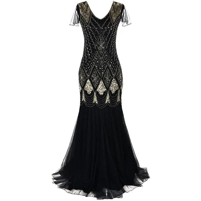 Women Glitter Gatsby Party Dress