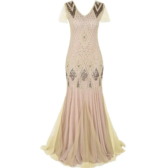 Women Glitter Gatsby Party Dress