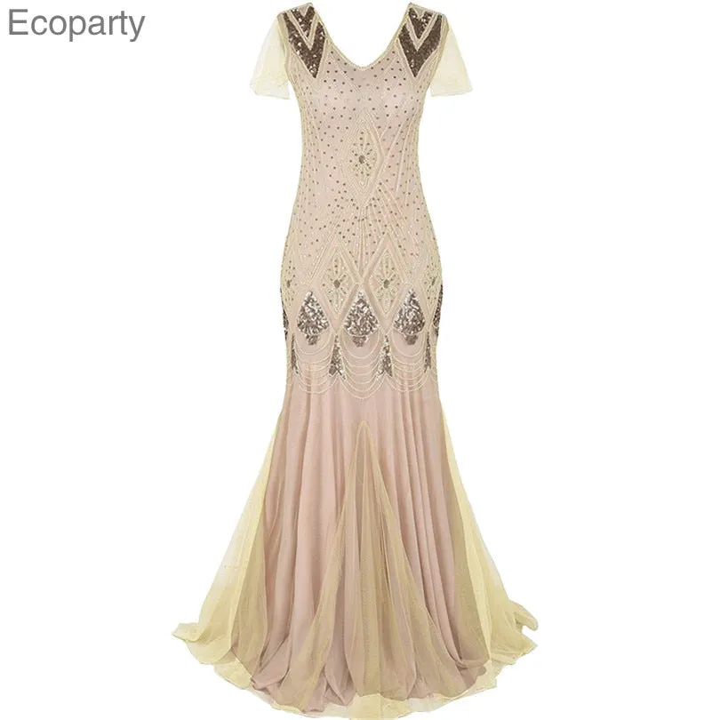 Women Glitter Gatsby Party Dress