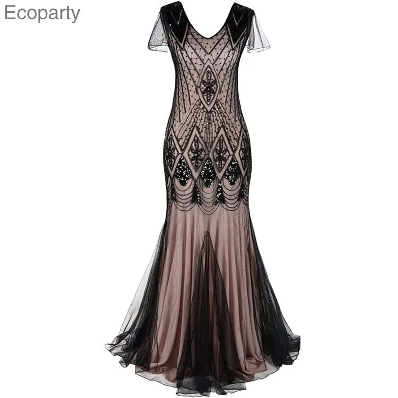 Women Glitter Gatsby Party Dress