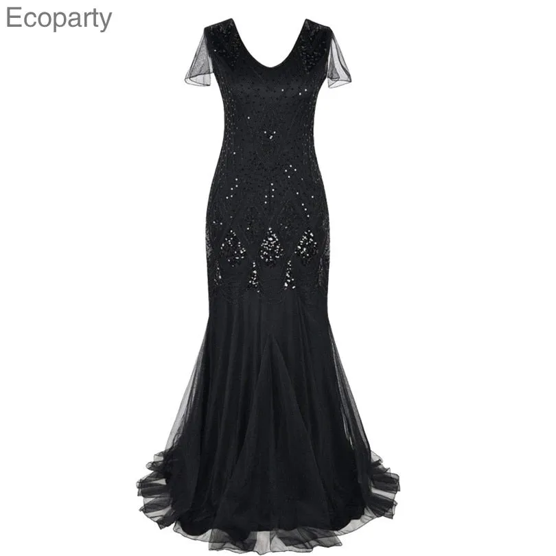 Women Glitter Gatsby Party Dress