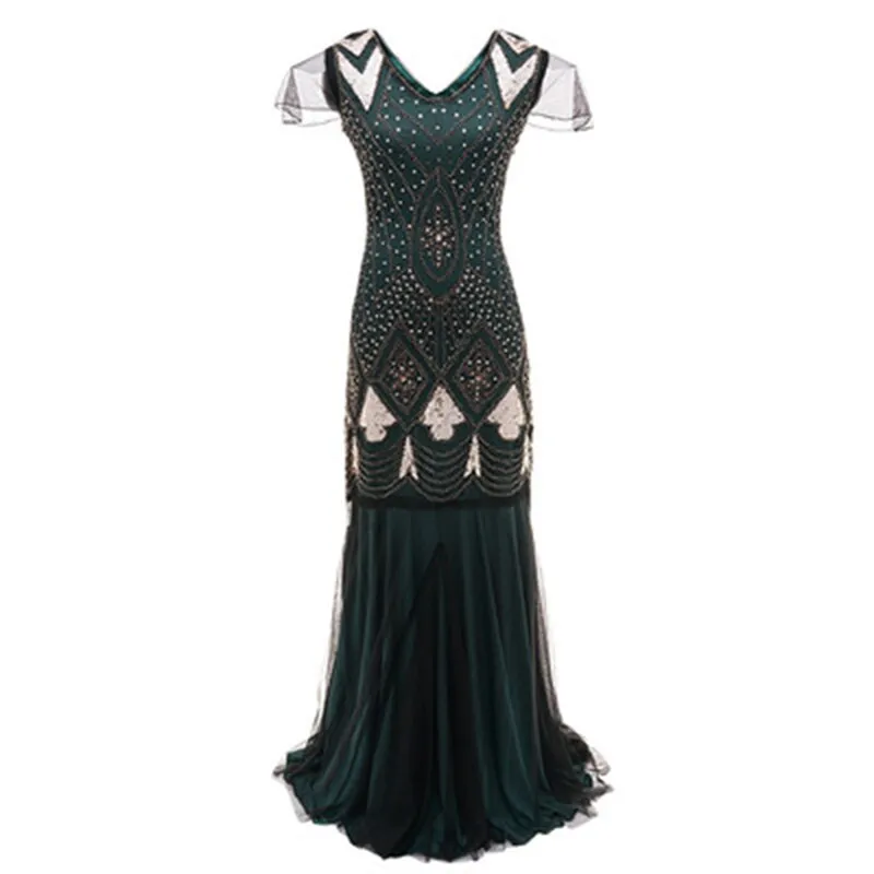 Women Glitter Gatsby Party Dress