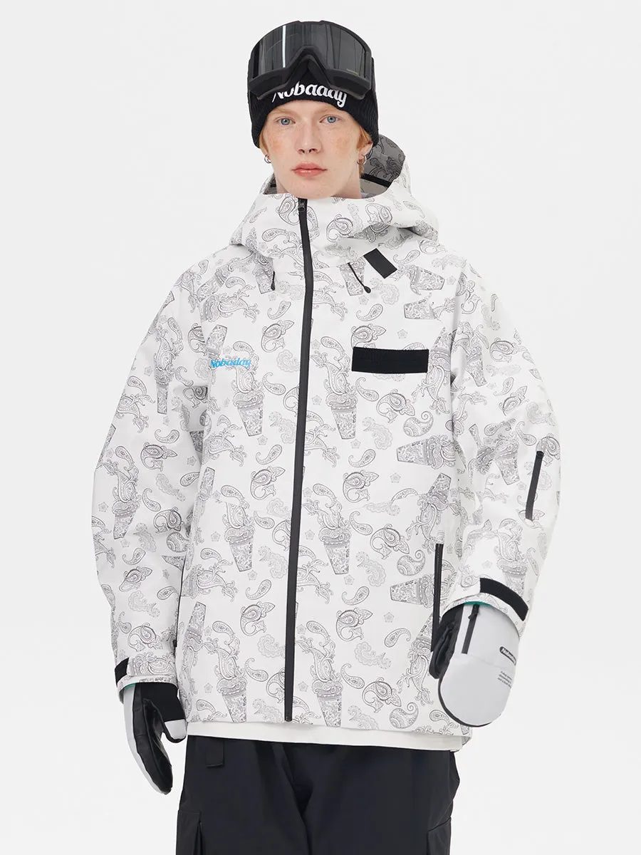 ⚡️NOBADAY DAWN Print Zip-up 3L Snow Jacket