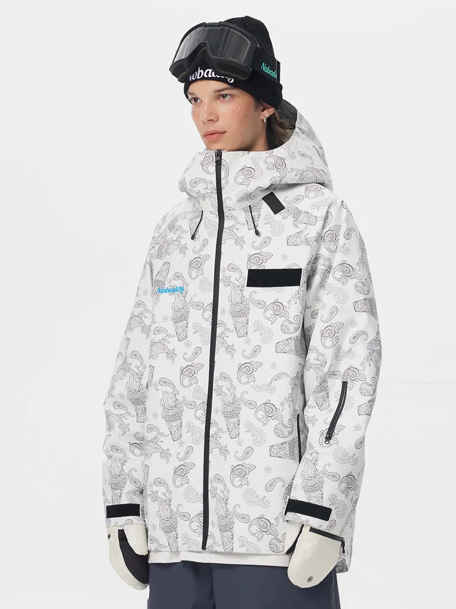 ⚡️NOBADAY DAWN Print Zip-up 3L Snow Jacket