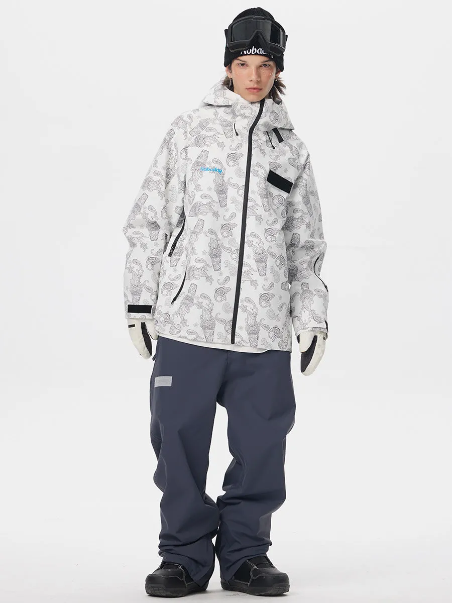 ⚡️NOBADAY DAWN Print Zip-up 3L Snow Jacket